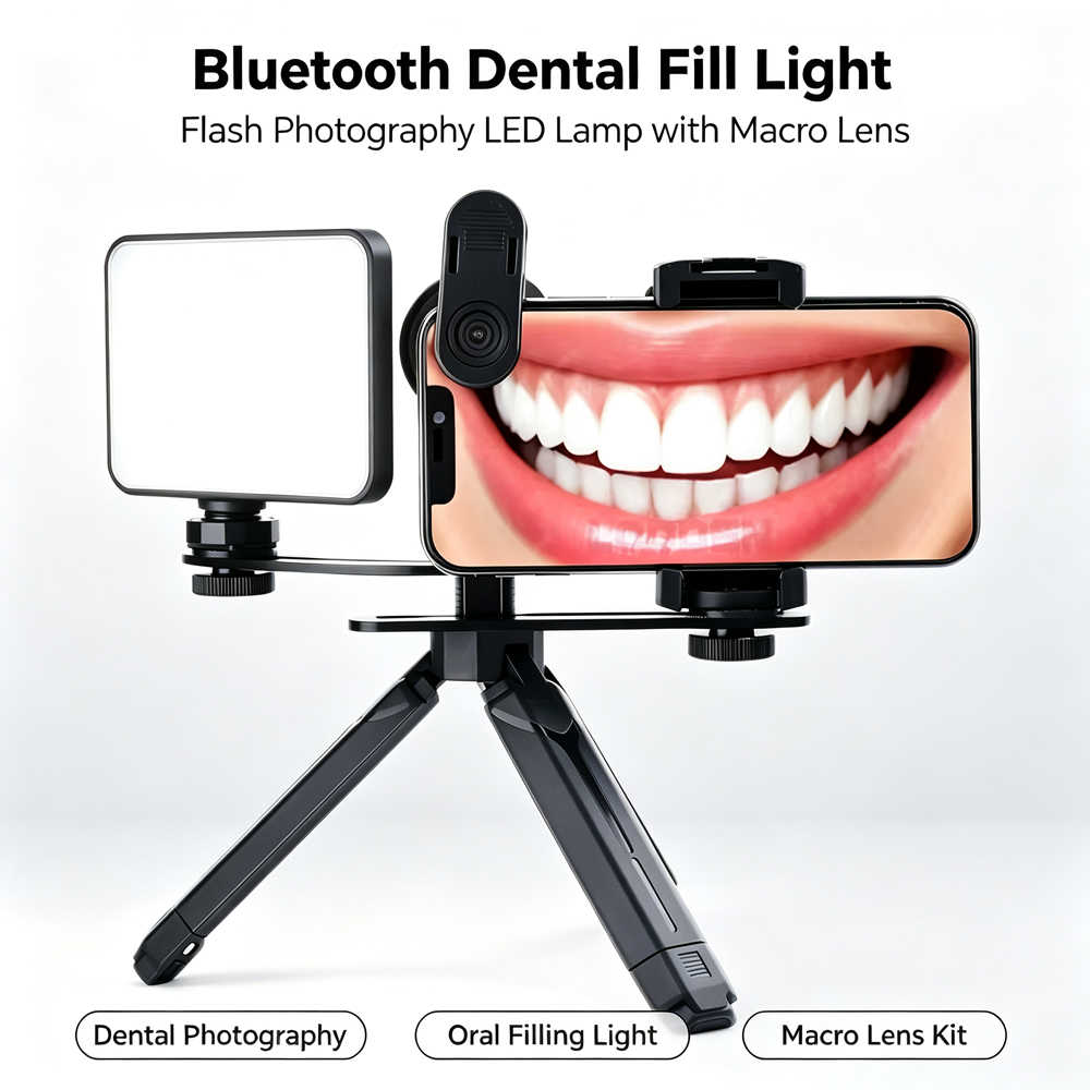 Photography Lighting With Flash - LODDEN 블루투스 치과 필 라이트 플래시