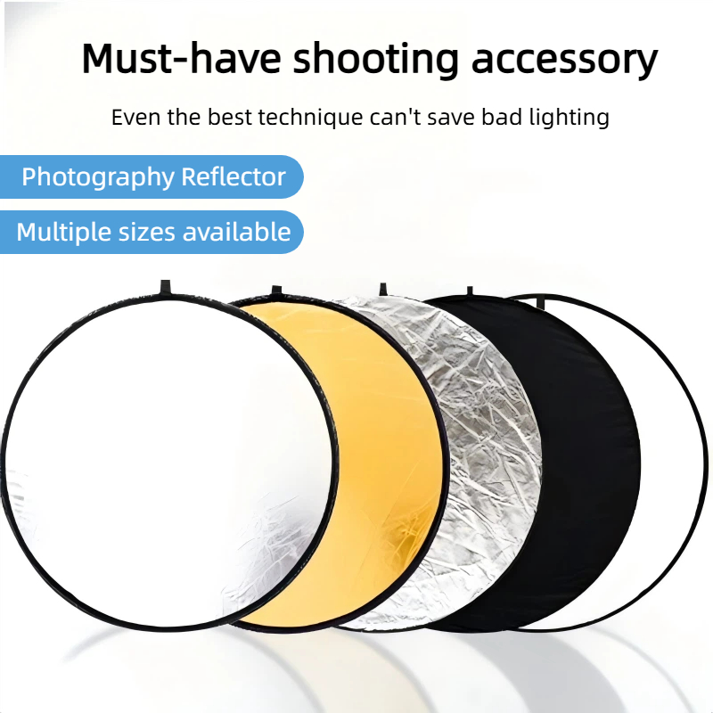 Photography Lighting Outdoor - 2-in-1 양면 금은 반사판 휴대용 접이식