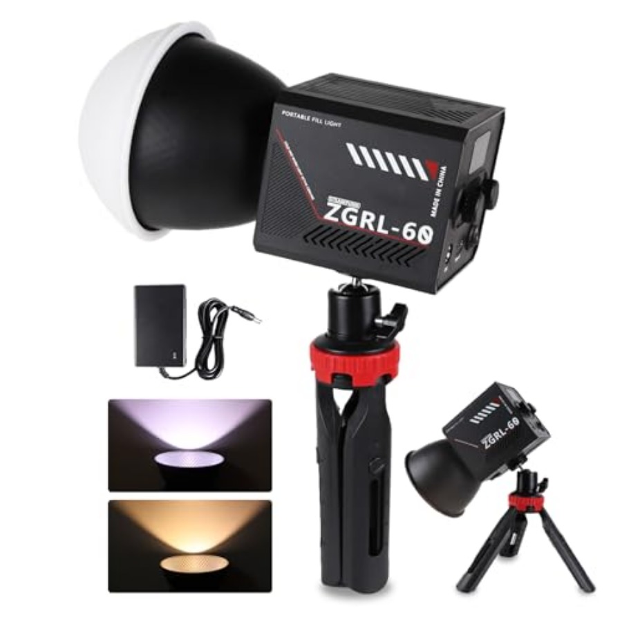 Photography Lighting Color - 60W COB LED 비디오 조명, 휴대용,