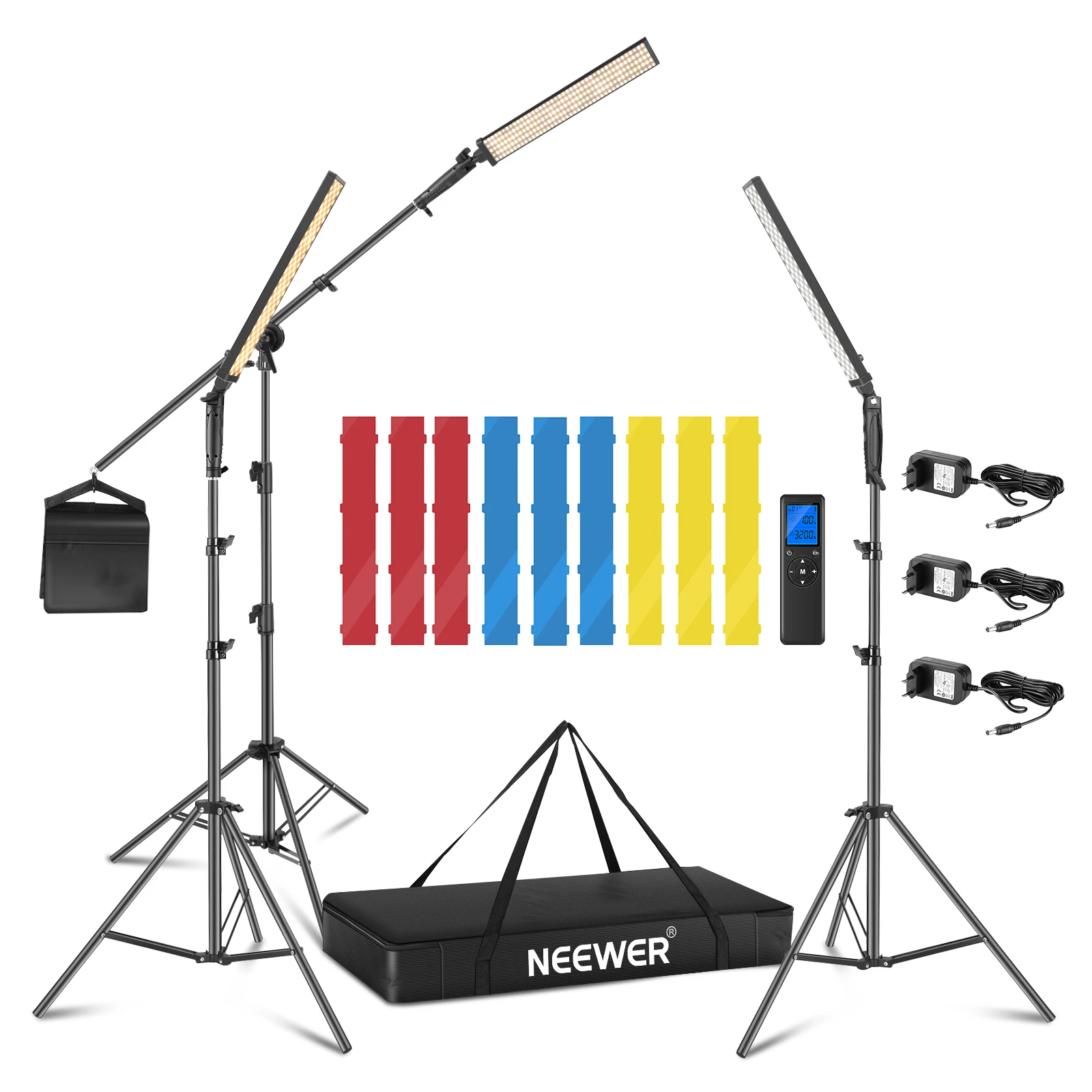 Photography Lighting Kit Neewer - 니워 3팩 2.4GHz LED 라이트 스틱
