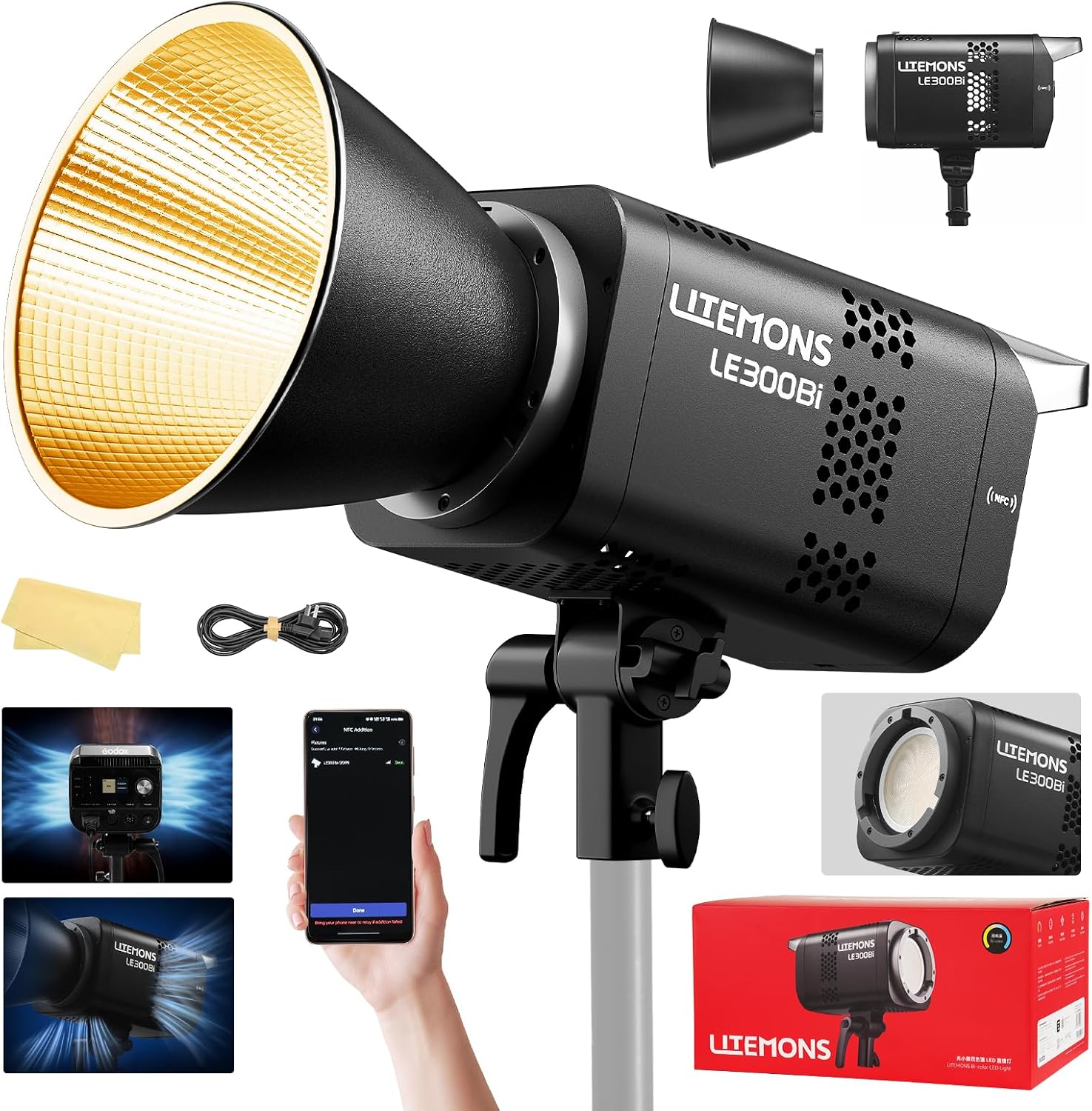 Photography Lighting Kits - RGB LED 비디오 조명 키트, 3팩