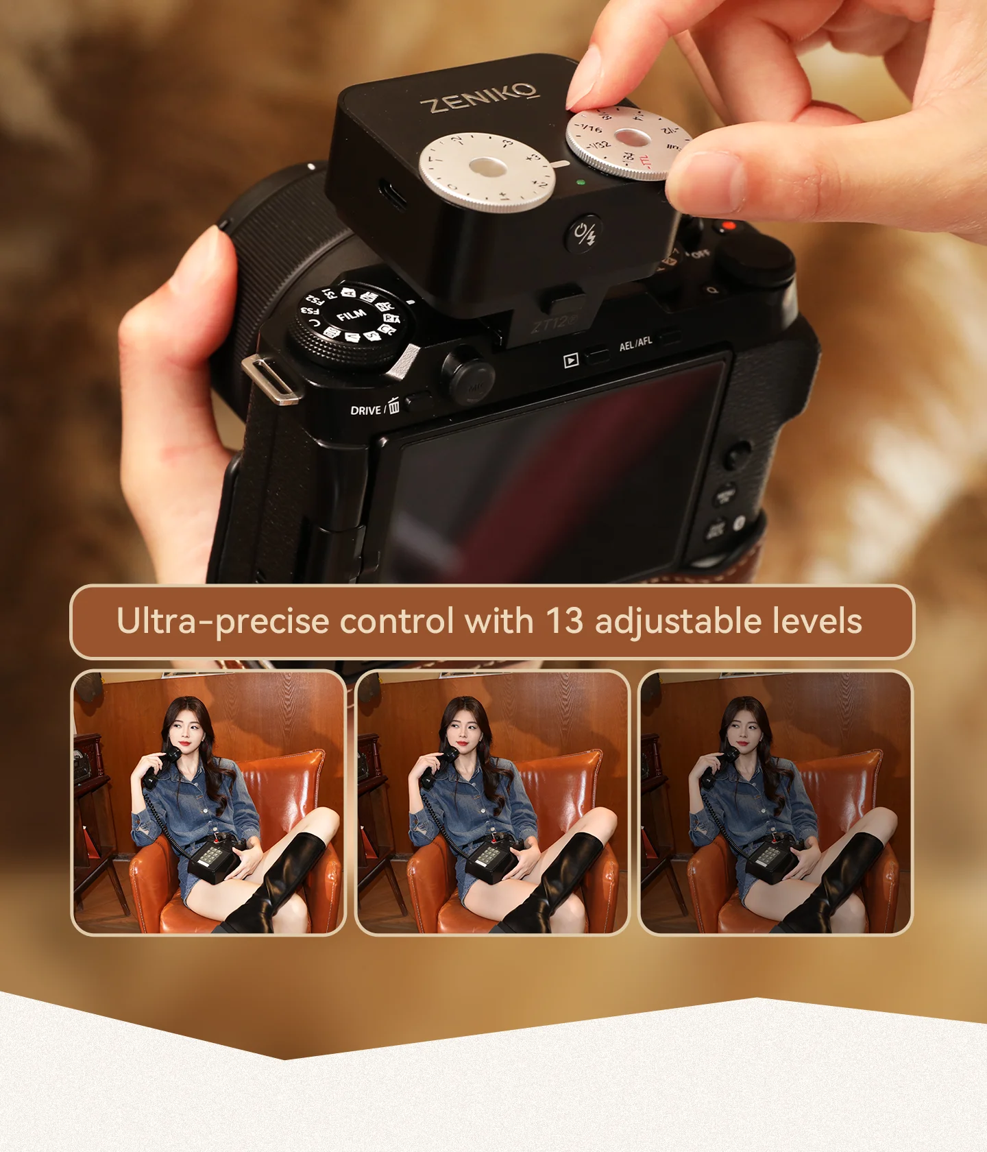Photography Lighting Brand - ZENIKO ZT12 컴팩트 레트로 TTL 스피드라이트