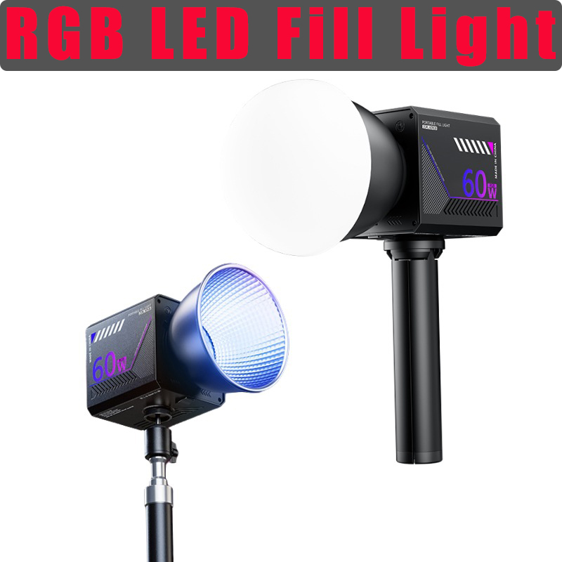 Photography Lighting And Background - 60W RGB 비디오 라이트 휴대용 LED