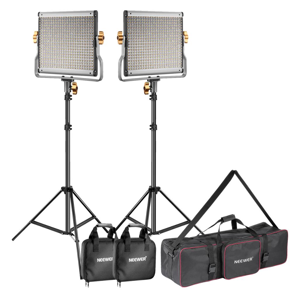 Photography Lighting Kit Neewer - 니워 2팩 디머블 바이컬러 480 LED