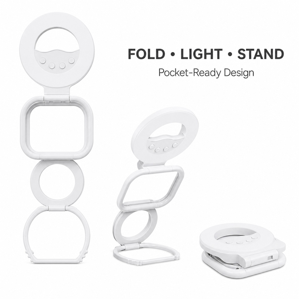 Photography Lighting Color - 접이식 자석 휴대폰 조명 스탠드 60