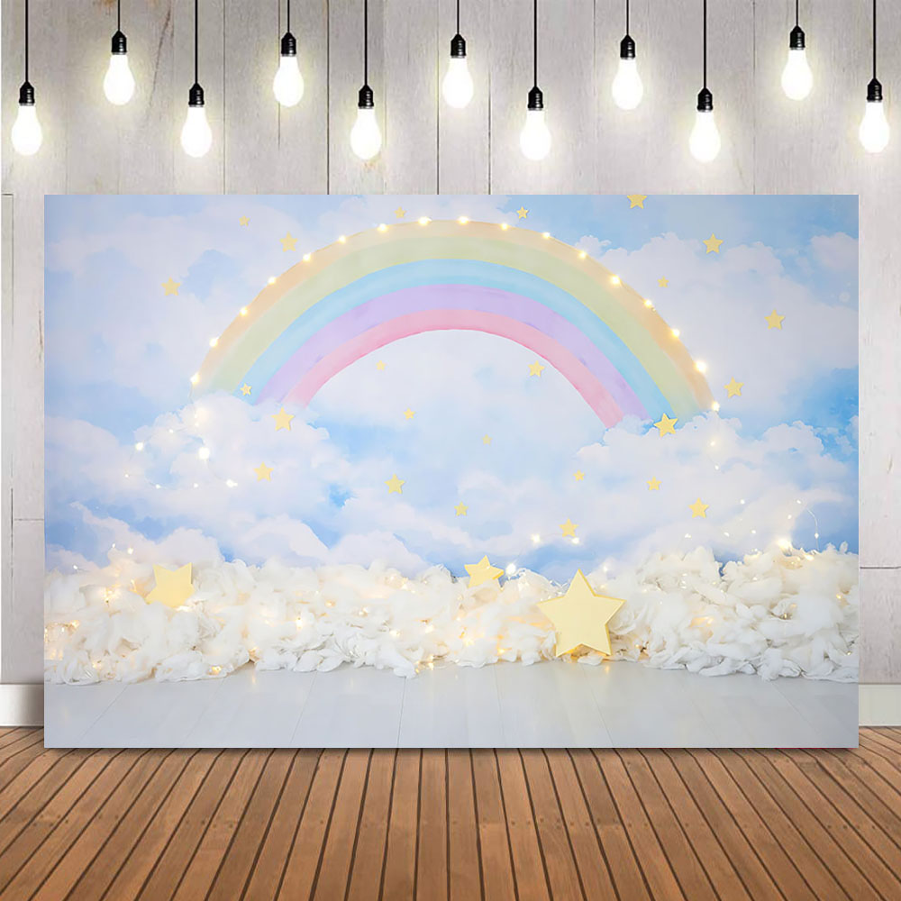 Photography Lighting White Background - 푸른 하늘 흰 구름 사진 배경,