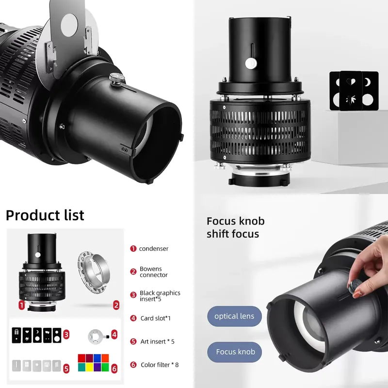 Photography Lighting Brand - 보웬스 마운트 비디오 광학 스누트 사진
