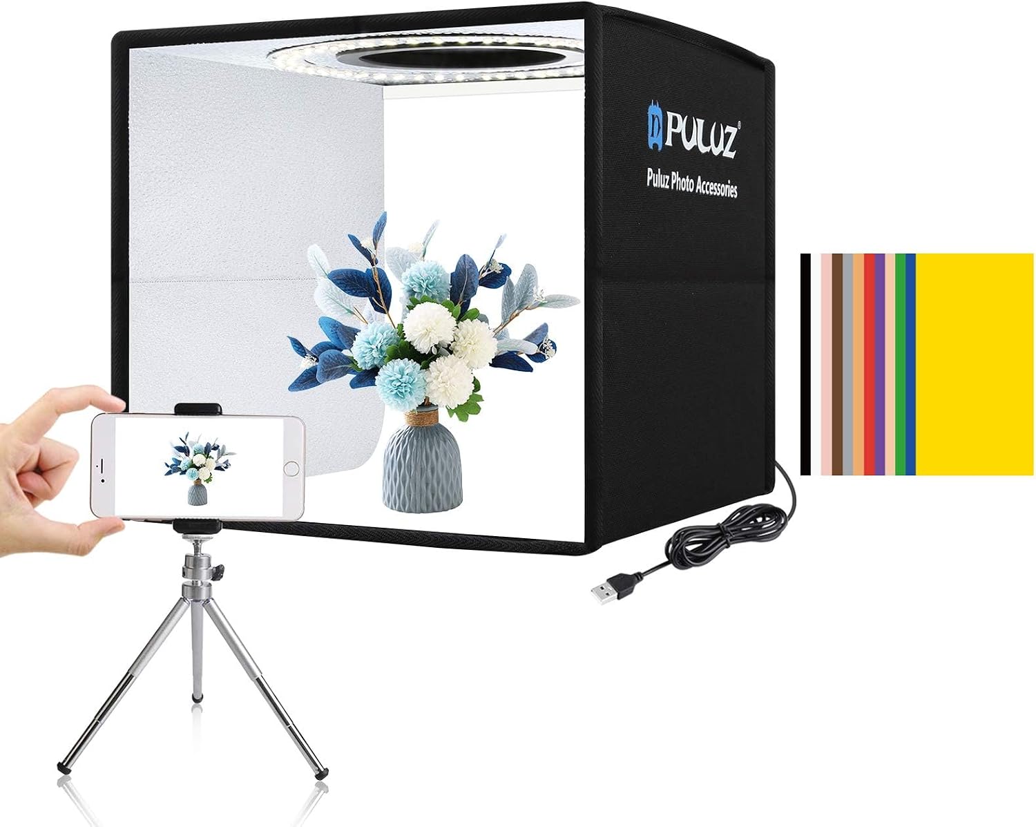 앱 제어 기능이 있는 RGB LED 패널 비디오 조명, - Photography Lighting Kits 리뷰 및 가격