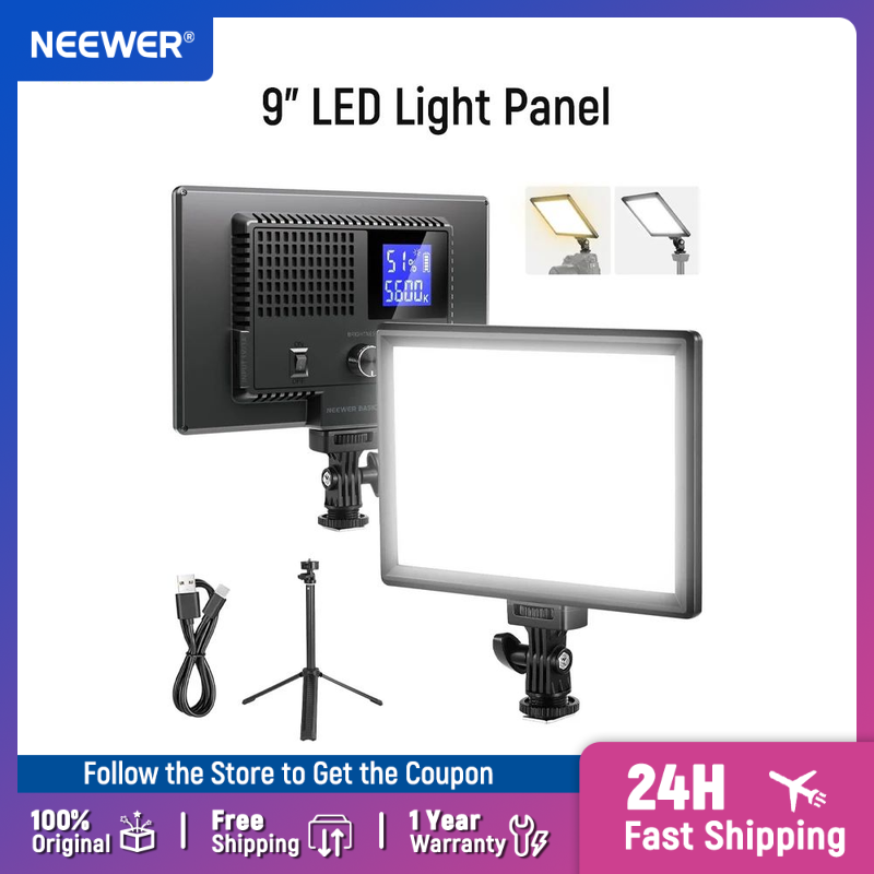 NEEWER 베이직 9인치 LED 라이트 패널, 320 - Photography Lighting Kit Neewer 리뷰 및 가격