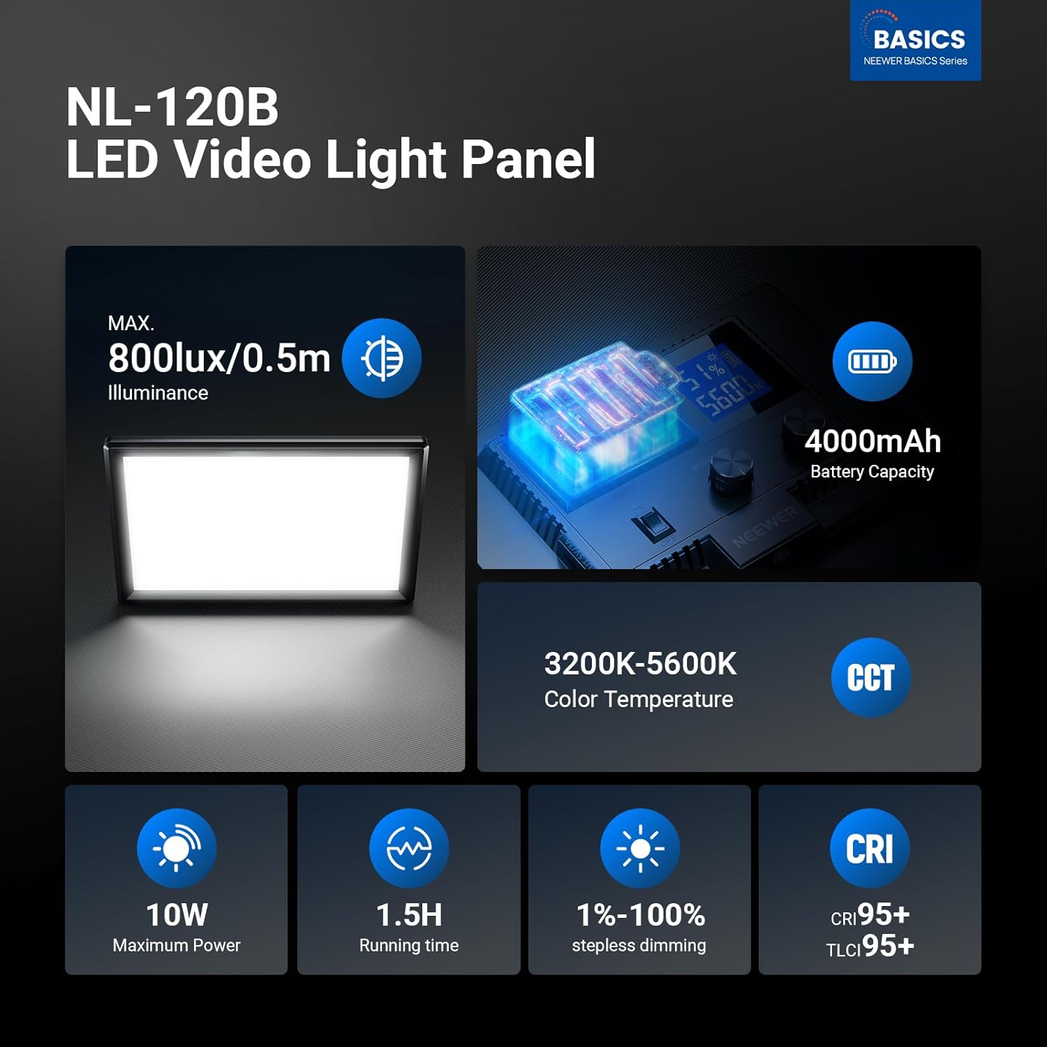 NEEWER 베이직 9인치 LED 라이트 패널, 320 - Photography Lighting Kit Neewer 리뷰 및 가격