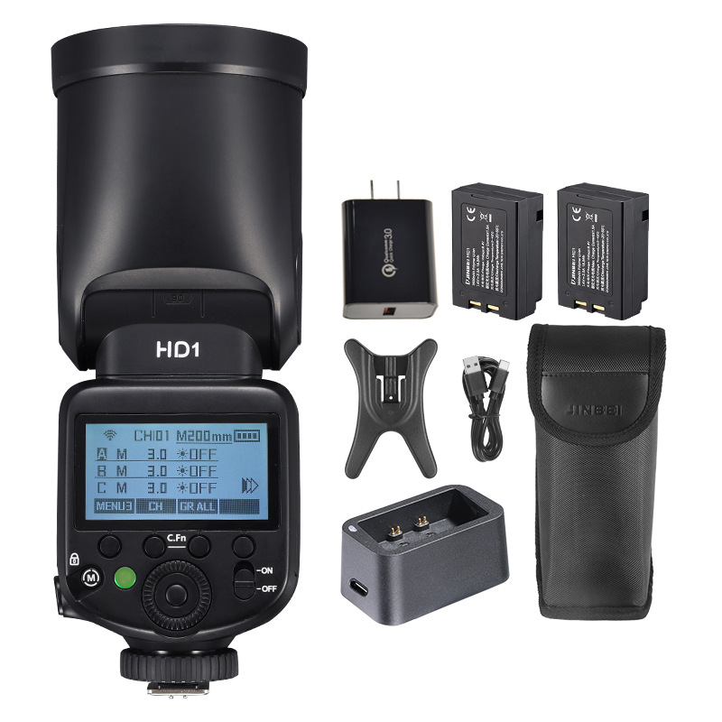 진베이 HD-1 원형 헤드 HSS 스피드라이트 야외 촬 - Photography Lighting With Flash 리뷰 및 가격