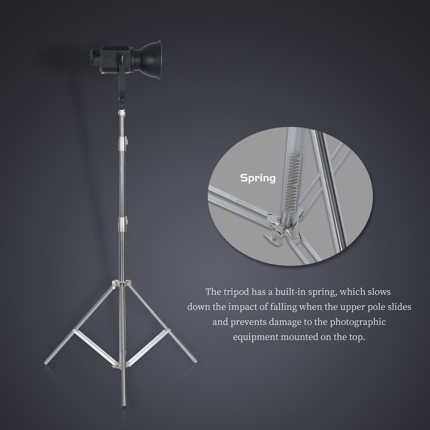 SH 2.8M 스테인레스 스틸 라이트 스탠드 헤비 듀티 - Photography Lighting And Background 리뷰 및 가격