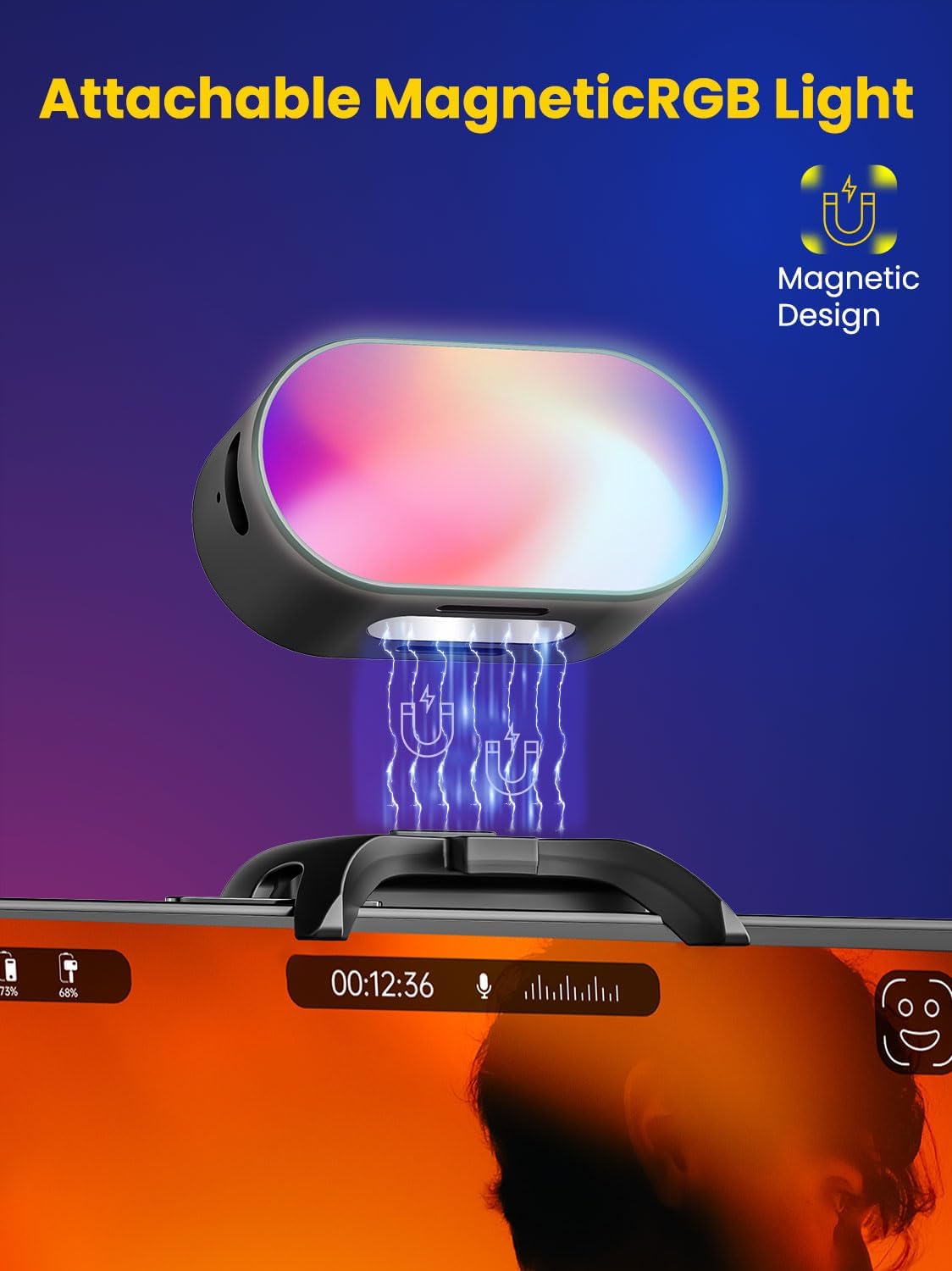 아오촨 미니 RGB 마그네틱 필 라이트 3단계 밝기 조 - Photography Lighting Color 리뷰 및 가격