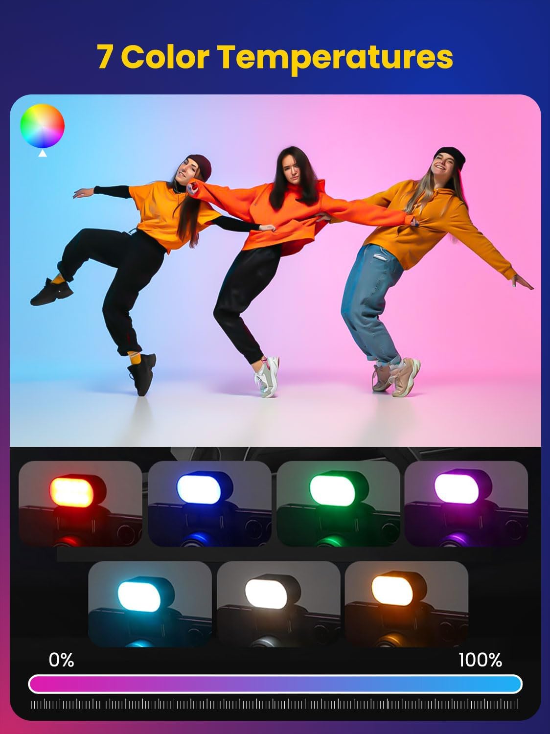 아오촨 미니 RGB 마그네틱 필 라이트 3단계 밝기 조 - Photography Lighting Color 리뷰 및 가격
