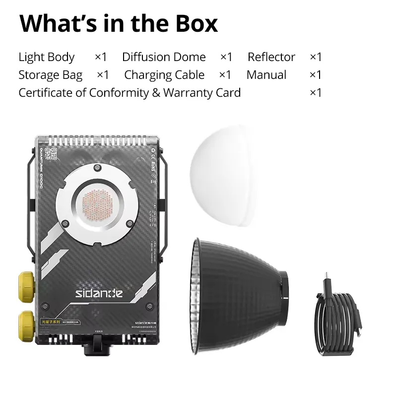 시단데 Q100C Q100Lite 광학 100W 고출력 - Photography Lighting Color 리뷰 및 가격