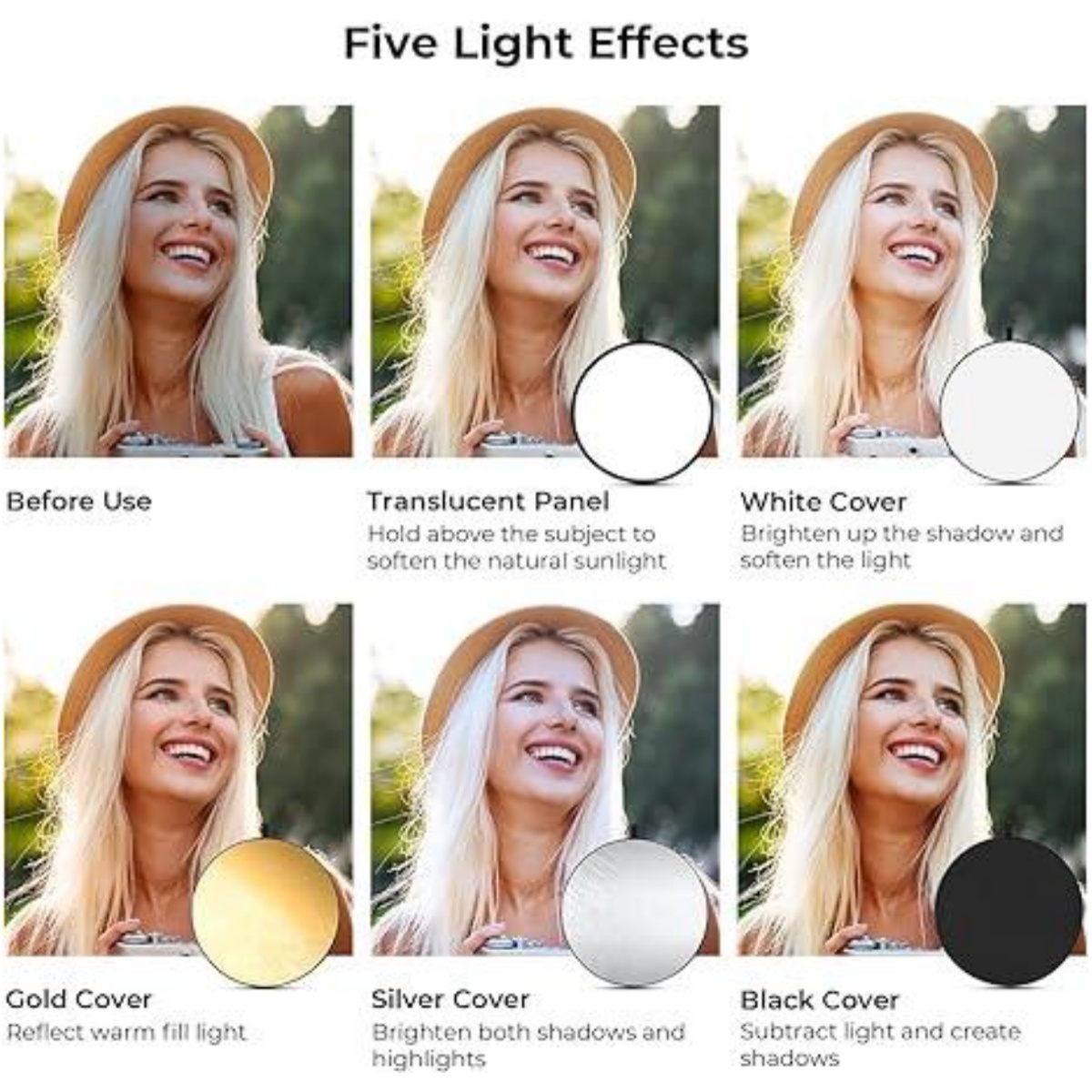 HUANYINGBJB 휴대용 5 in 1 사진 반사판  - Photography Lighting Outdoor 리뷰 및 가격
