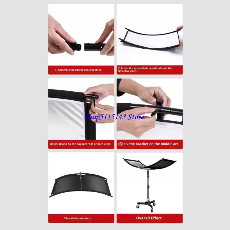 F3MA 금속 프레임이 있는 컴팩트 곡선 사진 반사경  - Photography Lighting Tools 리뷰 및 가격