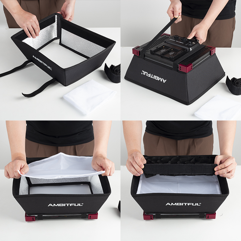 AMBITFUL LEDP60C 전용 소프트박스 플랫 라 - Photography Lighting Brand 리뷰 및 가격
