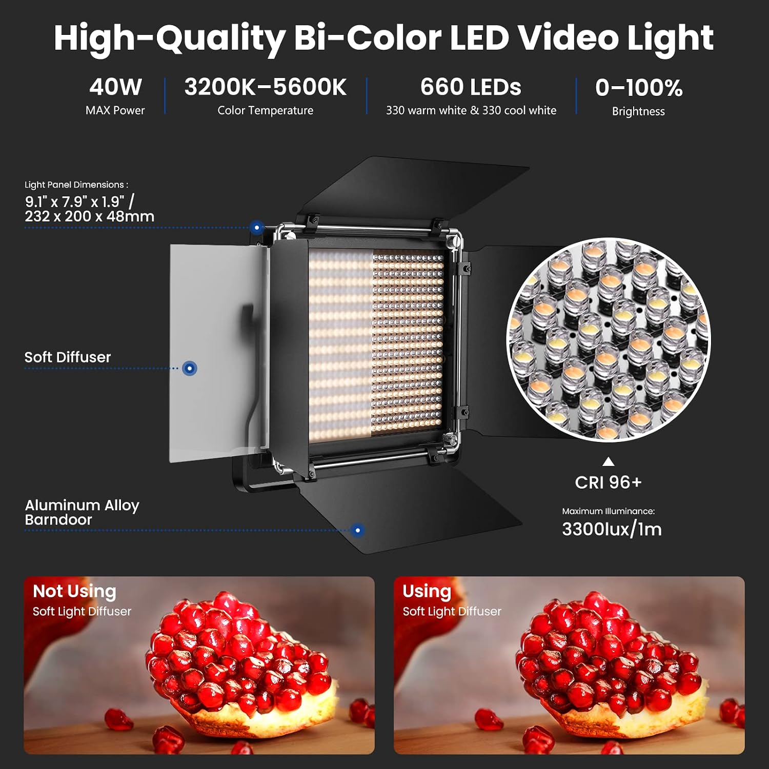 NEEWER 2팩 660 LED 비디오 조명 키트, 3 - Photography Lighting Kit Neewer 리뷰 및 가격