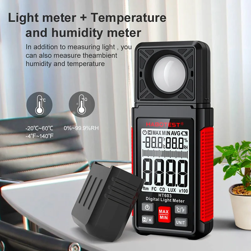 HT603 디지털 럭스미터 0~200,000럭스 LCD - Photography Lighting For Indoor 리뷰 및 가격