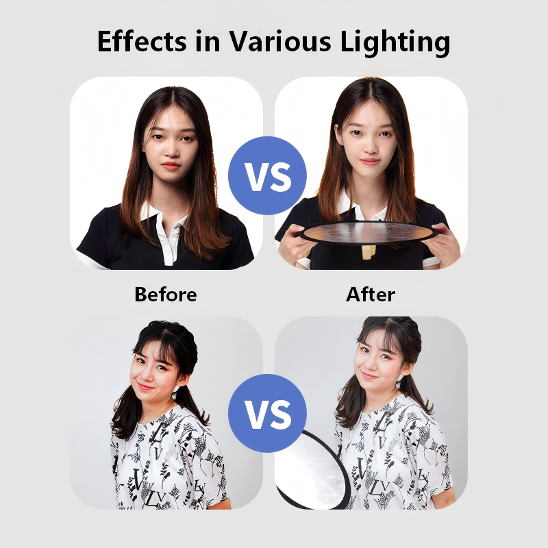 2-in-1 양면 금은 반사판 휴대용 접이식 조명 패널 - Photography Lighting Outdoor 리뷰 및 가격