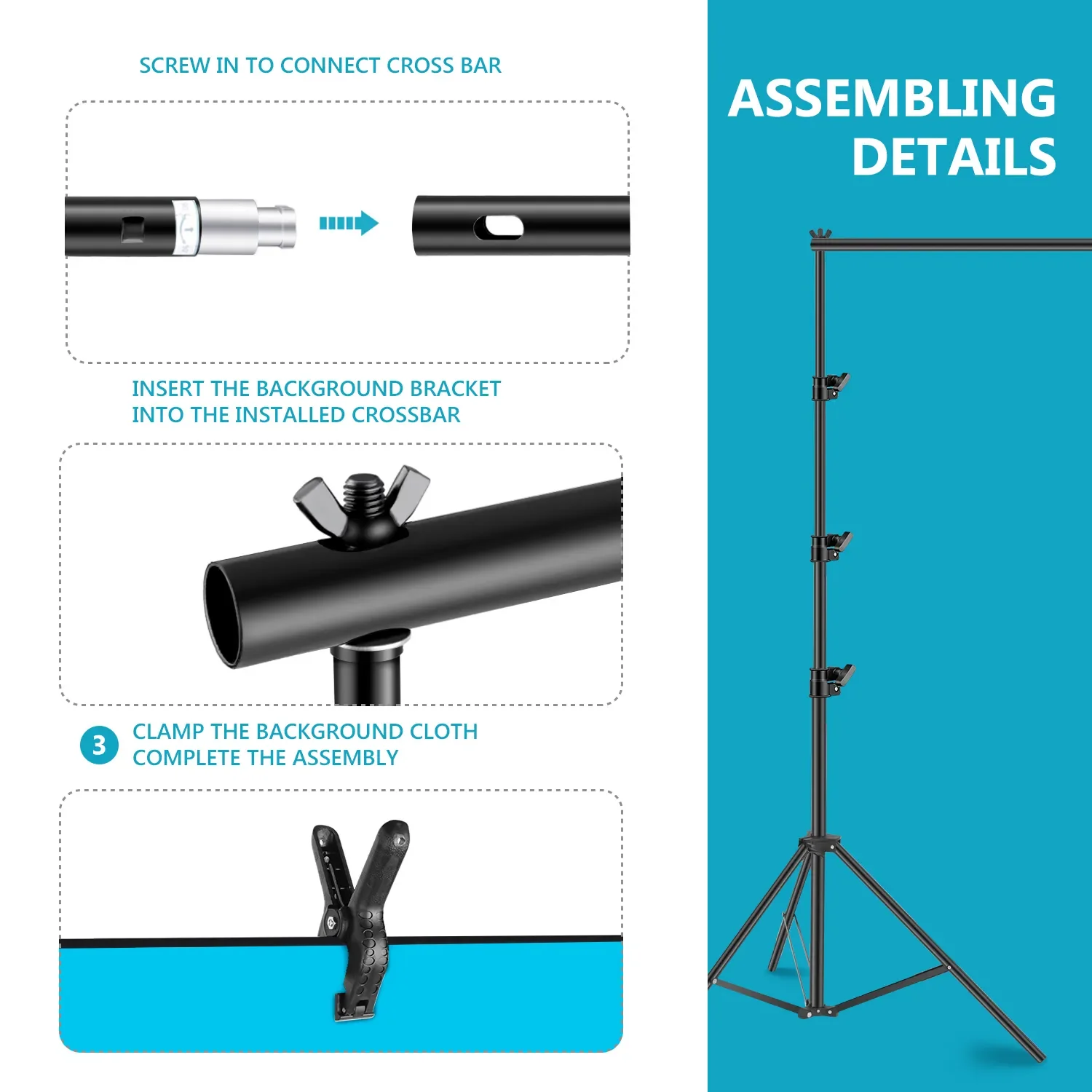 니워 완벽한 사진 조명 키트: 8.5x10피트 배경 지 - Photography Lighting Kit Neewer 리뷰 및 가격