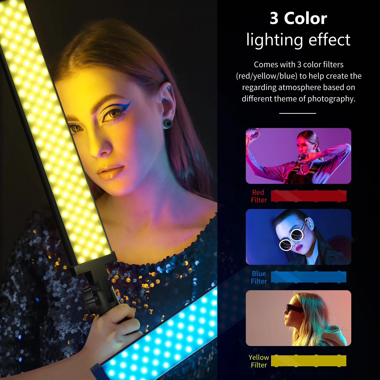 니워 3팩 2.4GHz LED 라이트 스틱 사진 조명  - Photography Lighting Kit Neewer 리뷰 및 가격