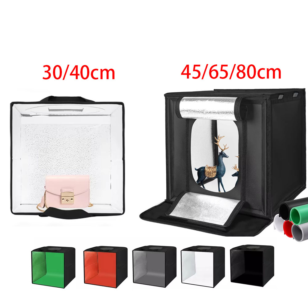 30/40/45 65 80cm 사진 텐트 사진 조명 스 - Photography Lighting Kits 리뷰 및 가격