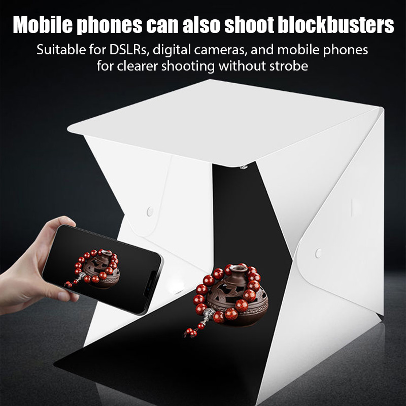 20cm 휴대용 포토박스 사진 촬영 접이식 LED 조명 - Photography Lighting Softbox 리뷰 및 가격