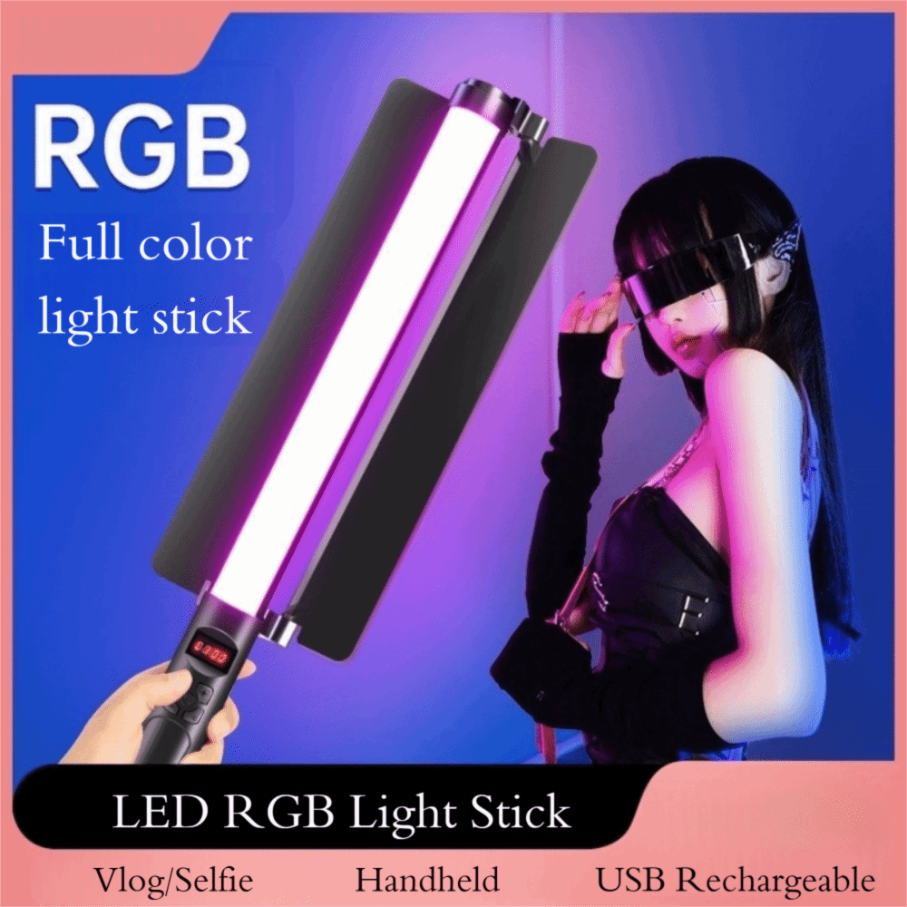 휴대용 LED RGB 라이트 스틱 컬러풀 USB 충전식 - Photography Lighting Color 리뷰 및 가격