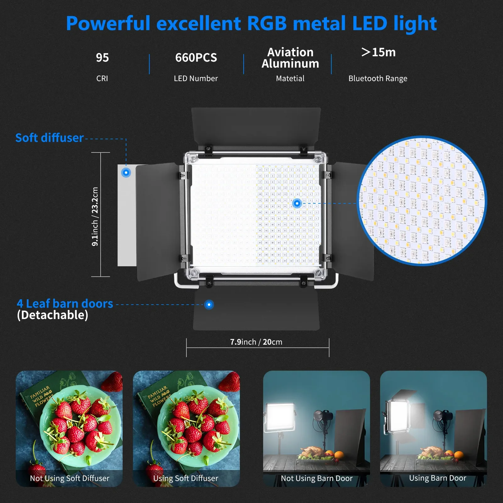 니워 2팩 660 RGB LED 조명 앱 컨트롤, 사진 - Photography Lighting Kit Neewer 리뷰 및 가격