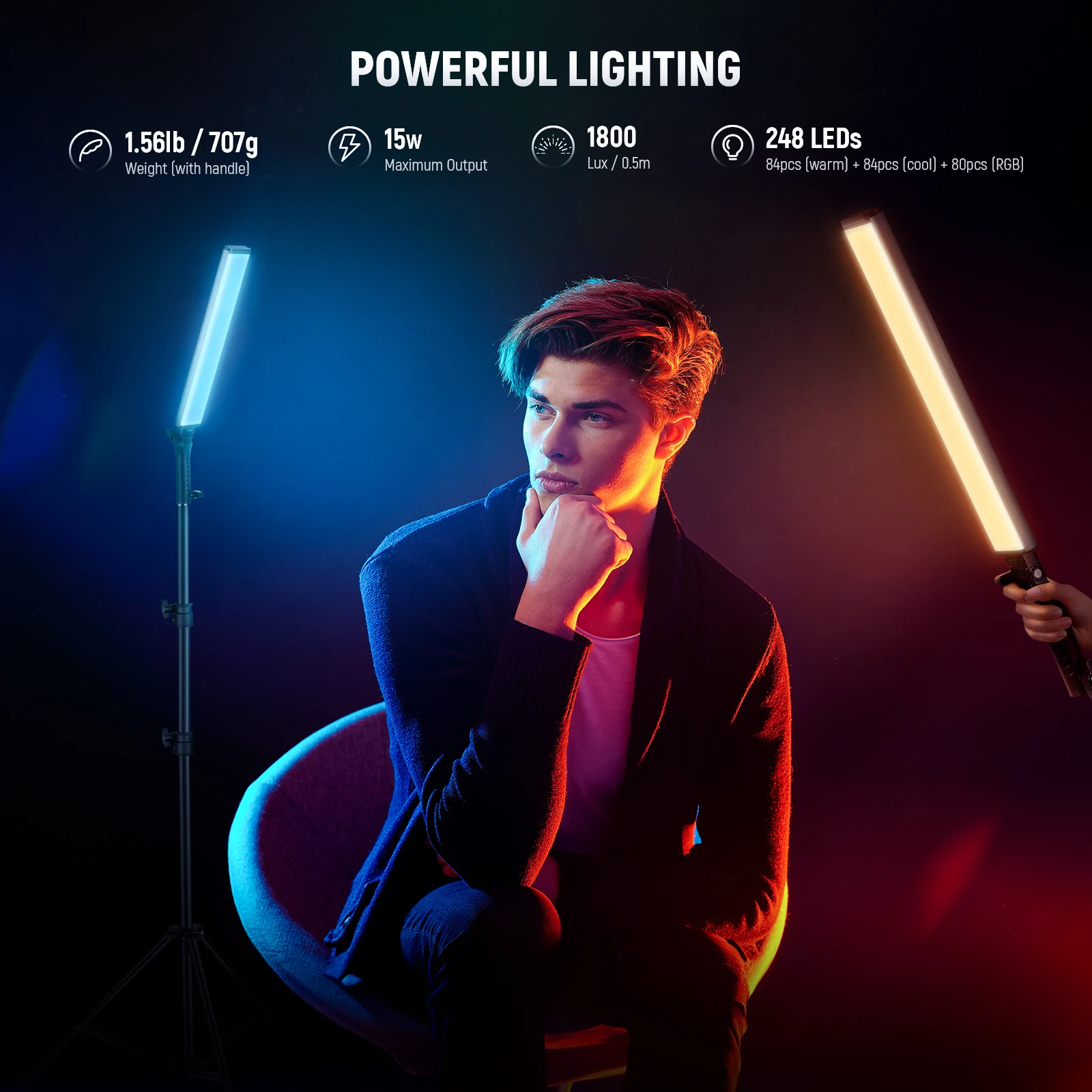 NEEWER 업그레이드된 인터랙티브 RGB LED 비디 - Photography Lighting Kit Neewer 리뷰 및 가격