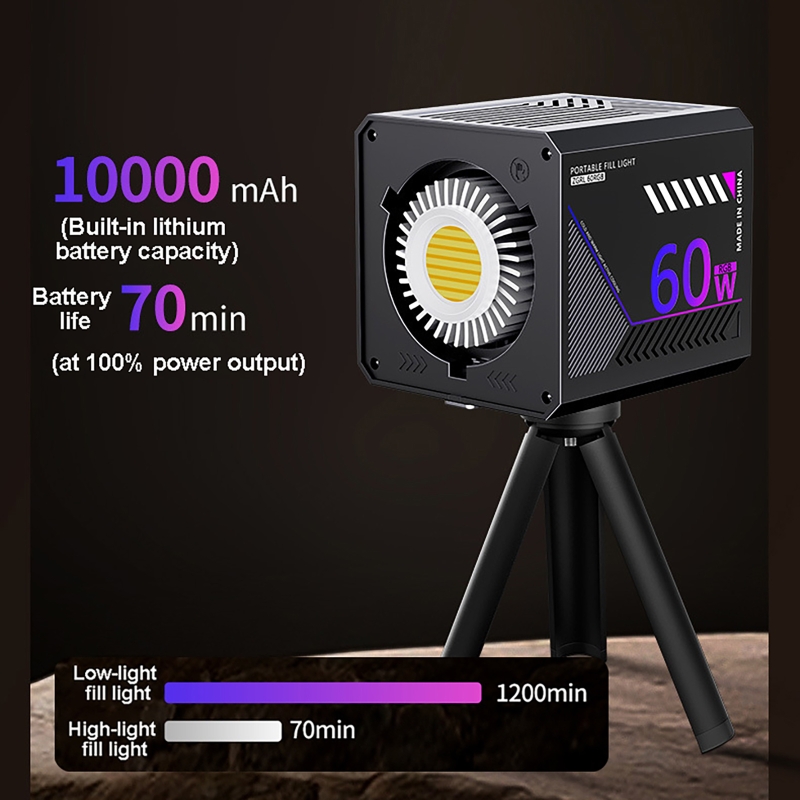 60W RGB 비디오 라이트 휴대용 LED 사진 스튜디 - Photography Lighting And Background 리뷰 및 가격
