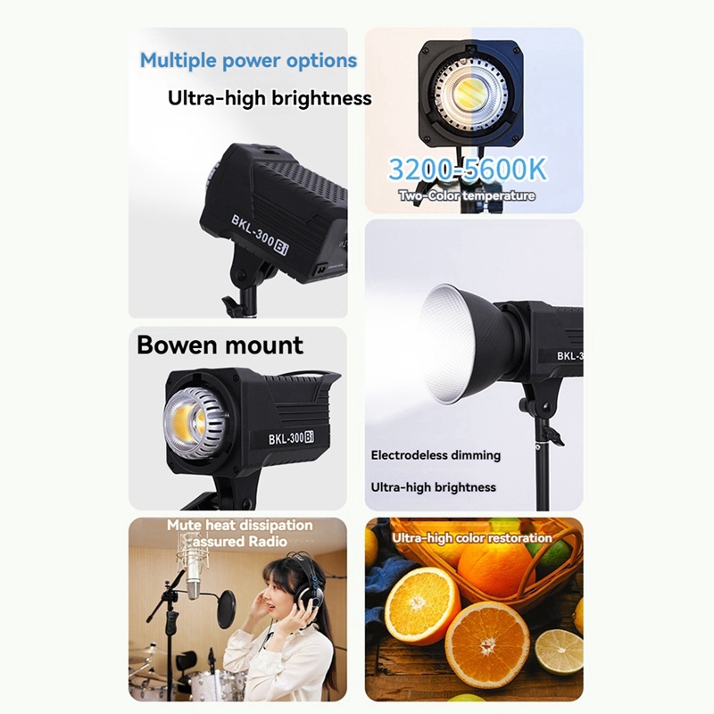 300W Bi LED 비디오 조명, 인물 사진 및 야외 - Photography Lighting Color 리뷰 및 가격