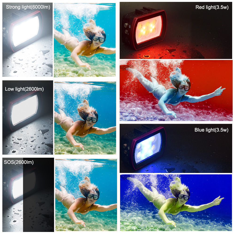 Seafrogs-알루미늄 LED 다이빙 조명 7000- - Photography Lighting Brand 리뷰 및 가격