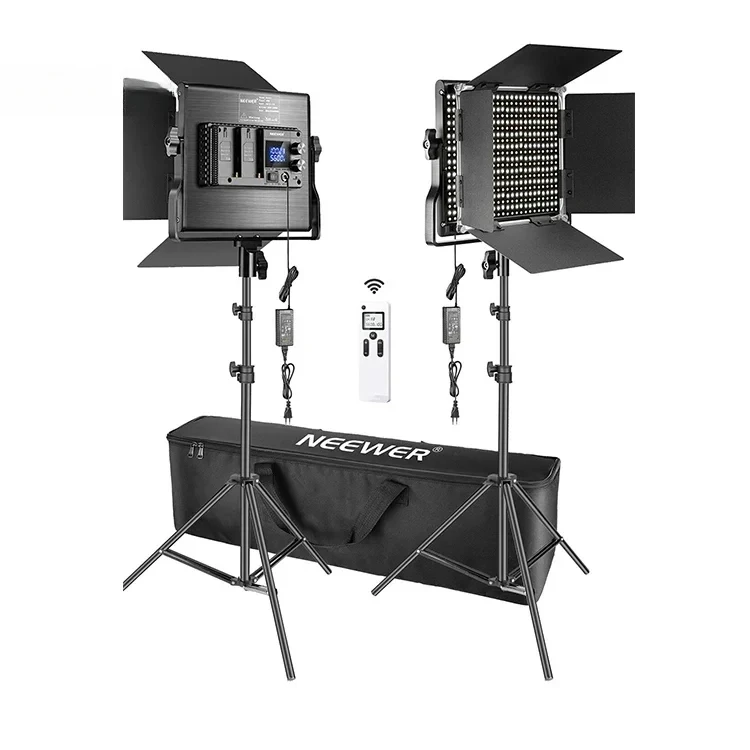 니워 2팩 어드밴스드 660 LED 패널 비디오 조명  - Photography Lighting Kit Neewer 리뷰 및 가격
