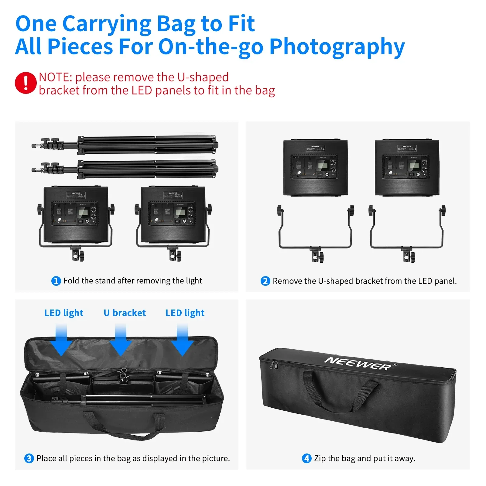 니워 2팩 어드밴스드 660 LED 패널 비디오 조명  - Photography Lighting Kit Neewer 리뷰 및 가격