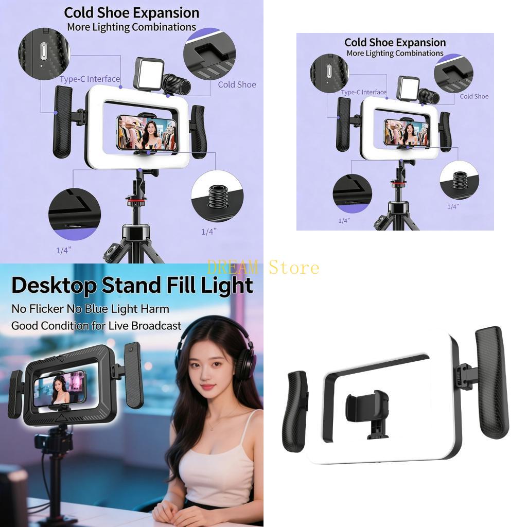 셀카 카메라용 휴대용 휴대용 조명 360도 밝기 조절  - Photography Lighting Color 리뷰 및 가격