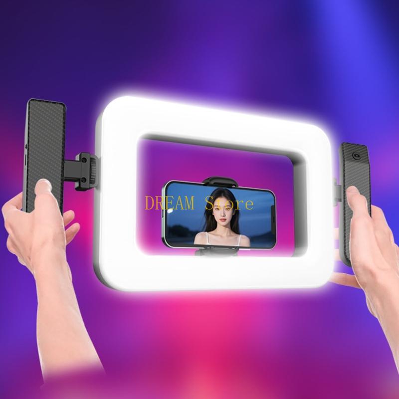 셀카 카메라용 휴대용 휴대용 조명 360도 밝기 조절  - Photography Lighting Color 리뷰 및 가격